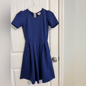 LULAROE XXS BLUE DRESS WITH POCKETS
